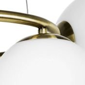 Люстра подвесная Lightstar без лампы 815051 GLOBO 5х40W G9 белый/латунь