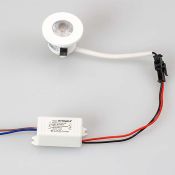 Круглый светильник   1W Белый  020751 LTM-R35WH 30deg 220V IP20 встраиваемый белый
