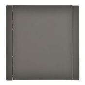 Штепсельная розетка встраиваемая IEK FORTE&PIANO 16А FP-R16-16-44-K03 FP1321 с з/к и шторками с крышкой серый IP44