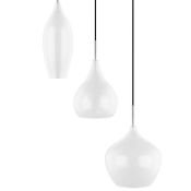 Люстра подвесная Lightstar без лампы 803050 PENTOLA 3х40W E14  хром/белый