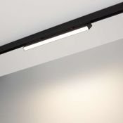 Магнитный трековый светильник 12W Белый дневной MAG-FLAT-FOLD-25-S400 100deg  24V на магнитный шинопровод черный 034237