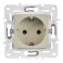 Штепсельная розетка встраиваемая IEK SKANDY 16А SK-R14-16-K10 SK-R04B с з/к без з/ш бежевый
