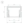 алюминиевый профиль KLUS PDS-SM-2000 WHITE 044325