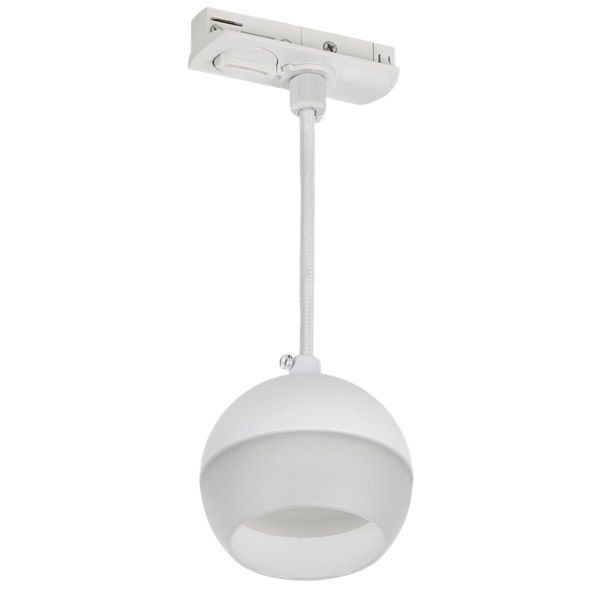 Трековый светильник IEK LIGHTING без лампы 4119 LT-UCB0-4119-GX53-1-K01 на шинопровод белый
