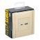 Розетка встраиваемая USB IEK FORTE&PIANO A+C 18Вт FP-U22-018-K10 FP451 ваниль