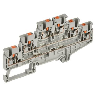 Клемма CP-ML трехуровневая 2,5мм2 серая YCT23-00-3-K03-002 IEK