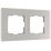 Рамка стеклянная 2 поста WERKEL Senso W0023117 дымчатый