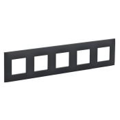 Рамка пластик 5 постов IEK SKANDY SK-M52-K53 SK-F05G графит