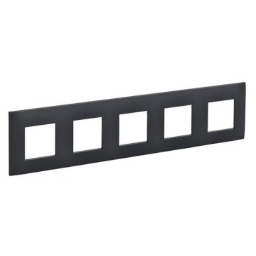 Рамка пластик 5 постов IEK SKANDY SK-M52-K53 SK-F05G графит