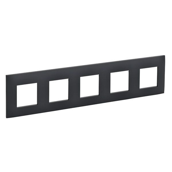 Рамка пластик 5 постов IEK SKANDY SK-M52-K53 SK-F05G графит