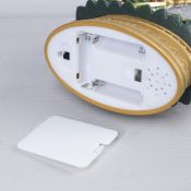 фигурка  светодиодная  «Ёлка с детьми и снеговиком», 19х35х11 см, пластик, USB, батарейки ААх3, свечение тёплое белое