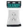 Штепсельная розетка встраиваемая двойная IEK SKANDY 10А SK-R23-10-K01-F SK-R09W без з/к с з/ш в сборе арктический белый