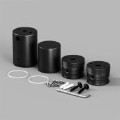 Держатель для гибкого неона Maytoni NEMO 20312 для накладного монтажа неона 360° D25 черный