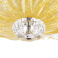 Люстра накладная Lightstar без лампы Murano 601033 3х40W E14 фигурная прозрачный/янтарный
