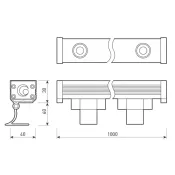 прожектор Белый дневной  18W 041729 AR-LINE-1000-18W 220V 15x60 градусов  IP65