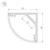 алюминиевый профиль S-LUX SL-KANT-H30-2000 ANOD 019333