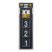 Рамка металлическая 4 поста IEK BRITE BR-M42-M-K02 РУ-4-1-БрЧ черный