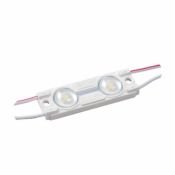 Светодиодный модуль герметичный 2led Белый холодный 3030smd 12V линейный с линзой ECO-2-CW-R3