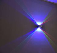 светильник  6W RGB GW-1025-6-WH-RGB 220V бра накладной RGB