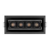 Встраиваемый светильник  10W Белый дневной 037209 MS-ORIENT-BUILT-TURN-TC-S67x150 230V IP20 прямоугольнй черный с черной вставкой