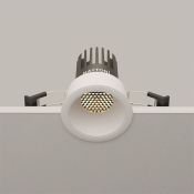 Встраиваемый светильник  10W Белый теплый DL115-10W-3K-W Омут/Dip 50deg 230V круглый белый