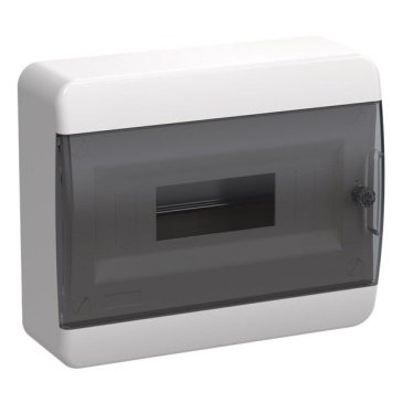 Корпус пластиковый TF5-KP12-N-12-41-K01-K03 ЩРН-П-12 IP41 черная прозрачная дверь TEKFOR IEK