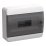 Корпус пластиковый TF5-KP12-N-12-41-K01-K03 ЩРН-П-12 IP41 черная прозрачная дверь TEKFOR IEK