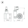 Трековый светильник  30W Белый  LGD-520WH-30W-4TR 24deg на шинопровод белый 017766 Уценка!!!