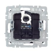 Розетка встраиваемая компьютерная IEK BRITE BR-K10-1-K35 РК10-БрМ RJ45 кат.5E маренго