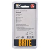 Рамка стеклянная 2 поста IEK BRITE BR-M22-G-K01 РУ-2-2-БрБ белый