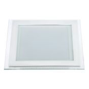 Встраиваемый светильник-панель  16W Белый теплый  015573 LT-S200x200WH стекло 220V IP20 квадратный белый