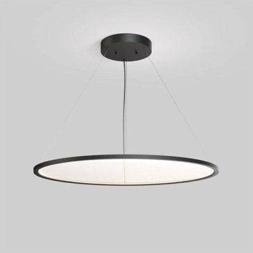 Подвесной светильник  80W Белый -MIX DENKIRS VEIL DK6621-BK 230V с ПДУ круглый черный