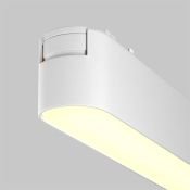 Трековый светильник 18W Белый теплый Базис/Basis Radity 120deg TR080-1-18W3K-W на магнитный шинопровод белый