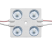 Светодиодный модуль герм. 4led Белый 2835smd 12V квадратный с линзой ELF-VIVO+ IV PRO W