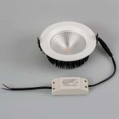Встраиваемый светильник  16W Белый дневной 021494  LTD-145WH-FROST-16W 220V IP44 круглый белый