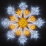 фигура из дюралайта 43W Белый холодный/теплый СНЕЖИНКА 034262 ARD-SNOWFLAKE-M12-900x900-720LED IP65