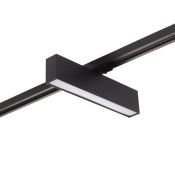 Трековый светильник однофазный  10W Белый теплый SOLID HALS DK6430-BK IP20 на шинопровод черный