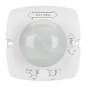 Датчик движения 027872(1) NAVE-PIR-UP-S102x102-500W-WH (230V, 2.17A, MULTI) инфракрасный