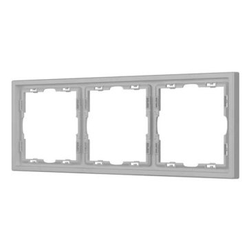 Рамка пластик 3 поста Arlight FRM-NOBE-SFPL-3-IS 059459 никель