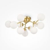Люстра накладная Maytoni без лампы Даллас/Dallas MOD545CL-12BS 12х28W G9 фигурная золото