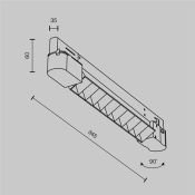 Трековый светильник 10W Белый дневной TR195-3-10W4K-M-B(N) Точки / Points Trinity IP20 чёрный