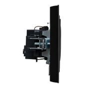 Штепсельная розетка встраиваемая IEK BRITE 16А BR-R14-16-K02-F РСР14-1-0-БрЧ с з/к и шторками в сборе черный