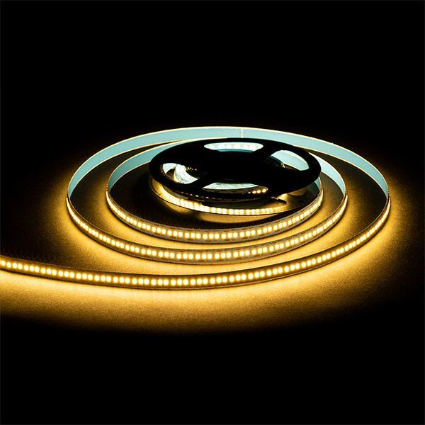 Светодиодная лента Белый теплый 2835 12V 19.2W/m 240Led/метр LSE-265 Эконом 10мм IP20 Светодиодная лента Белый теплый 2835 12V 19.2W/m 240Led/метр LSE-265 Эконом 10мм IP20