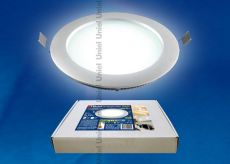 Встраиваемый светильник-панель  10W Белый дневной  04745 ULP-R180-10/NW 220V IP40 круглый серебристый