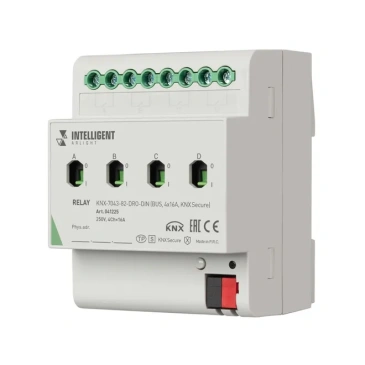 Релейный модуль KNX-7043-82-DRO-DIN (BUS, 4x16А, KNX Secure) 041225