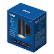 светильник Uniel без лампы UL-00011269 UUL-S21С-7W-GU10 IP65 BLACK цилиндр накладной черный