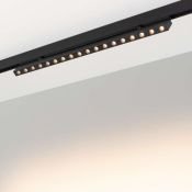 Магнитный трековый светильник 18W Белый теплый MAG-DOTS-FOLD-25-S600 30deg  24V на магнитный шинопровод черный 034221