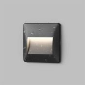 Встраиваемый светильник    2.5W Белый теплый DENKIRS HELM DK1210-BK 220V IP65 квадратный черный