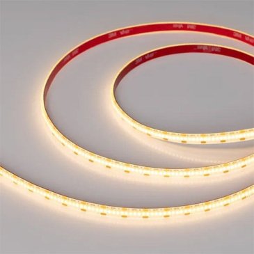 Светодиодная лента Белый теплый COB 5V 5W/m 360Led/метр 041710(1) герм (SE - силиконовое покрытие) COB-SE-X360-8mm 2700K