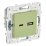 Розетка встраиваемая USB IEK SKANDY A+C 3,1А SK-U22-D31-K06 SK-R14G мятный